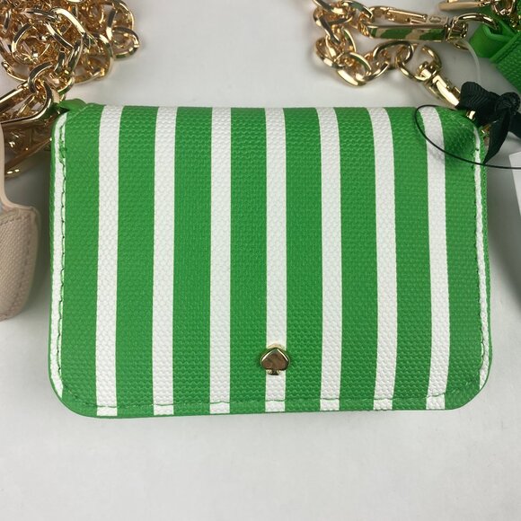 Kate Spade x Target Stripe Mini Crossbody Bag w Coinpurse and Strawberry Case - Picture 4 of 10